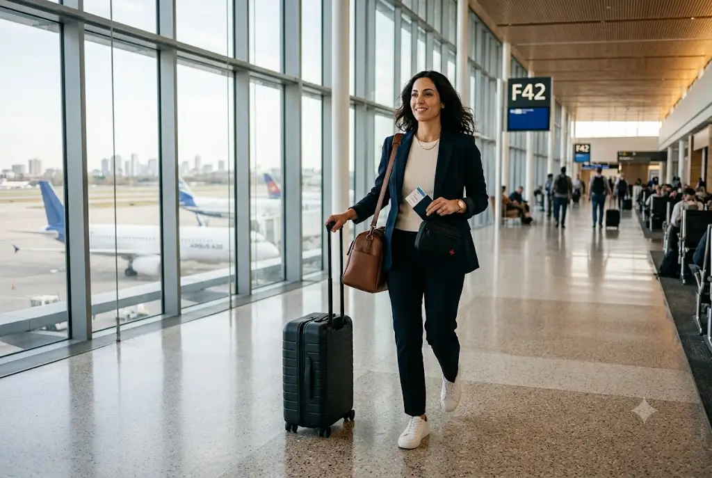 Traveller preparing for a holiday with lupus travel insurance and essential medication