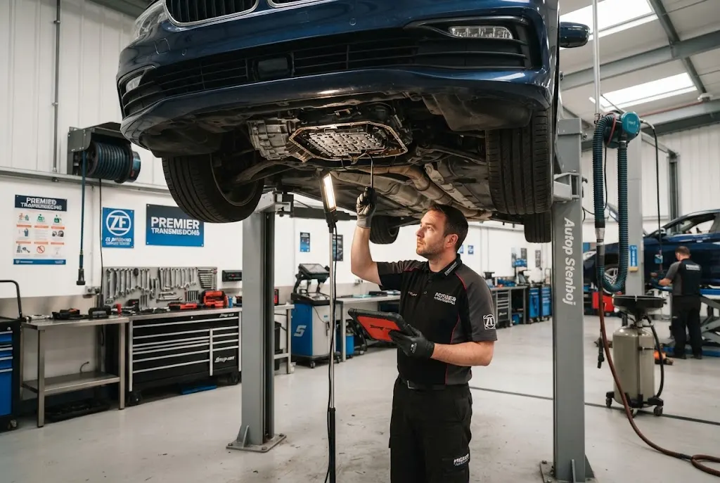 Auto transmission service and gearbox maintenance performed by a UK mechanic