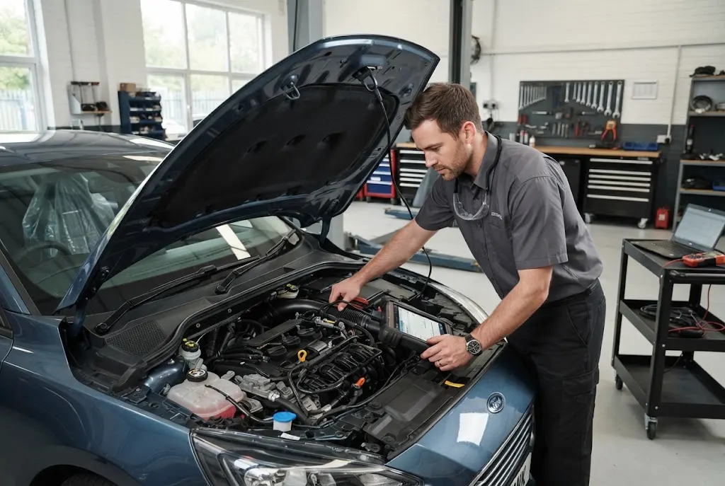 Auto tune up service with engine diagnostics and health check